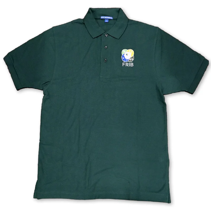 Men's Retro - Style Hawaiian Print Casual Shirts in Bold Patterns for a Tropical VacationFRIB Logo Polo Shirt - Green Men's Retro - Style Hawaiian Print Casual Shirts in Bold Patterns for a Tropical VacationFRIB Logo Polo Shirt - Green