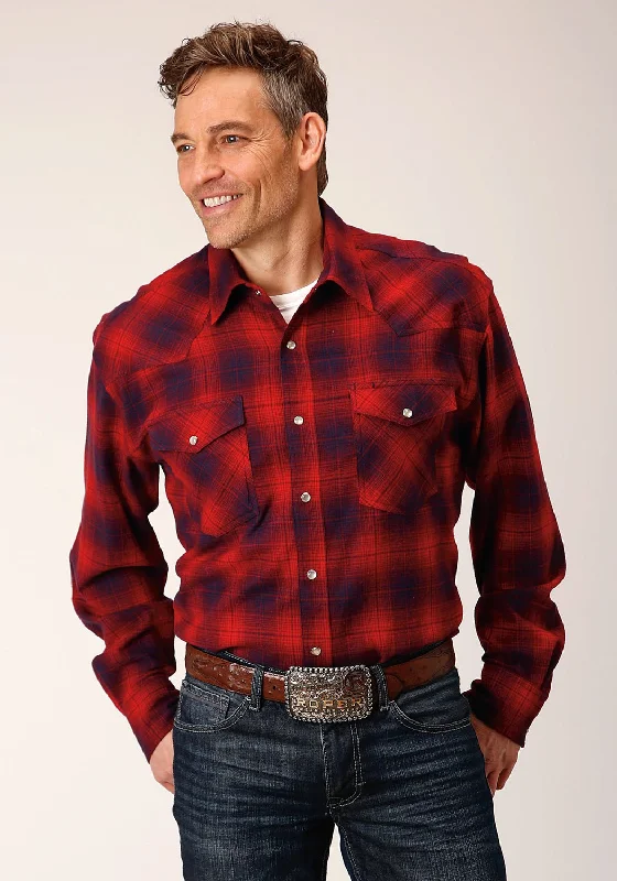Men's Graphic - Printed Casual Shirts with Pop - Culture References for a Fun and Stylish LookRoper Mens Tall Unlined Plaid Red 100% Cotton L/S Shirt Men's Graphic - Printed Casual Shirts with Pop - Culture References for a Fun and Stylish LookRoper Mens Tall Unlined Plaid Red 100% Cotton L/S Shirt