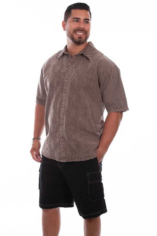 Men's Retro - Style Hawaiian Print Casual Shirts in Bold Patterns for a Tropical VacationScully Mens Lt Washed Denim 100% Cotton Trac S/S Shirt Men's Retro - Style Hawaiian Print Casual Shirts in Bold Patterns for a Tropical VacationScully Mens Lt Washed Denim 100% Cotton Trac S/S Shirt
