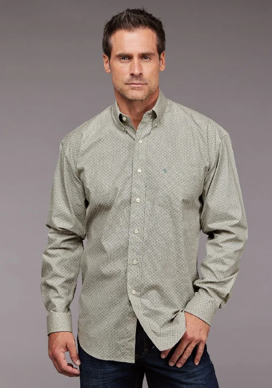 Men's Sustainable Recycled Material Casual Shirts for Eco - Conscious ConsumersStetson Mens Squared Off Neat Blue 100% Cotton 1 Pkt L/S Shirt Men's Sustainable Recycled Material Casual Shirts for Eco - Conscious ConsumersStetson Mens Squared Off Neat Blue 100% Cotton 1 Pkt L/S Shirt