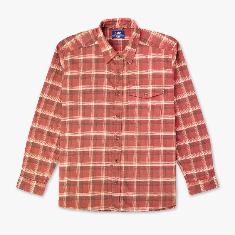 Men's Distressed Denim Casual Shirts with Frayed Edges for a Trendy and Rugged LookLager LS Flannel Shirt Men's Distressed Denim Casual Shirts with Frayed Edges for a Trendy and Rugged LookLager LS Flannel Shirt