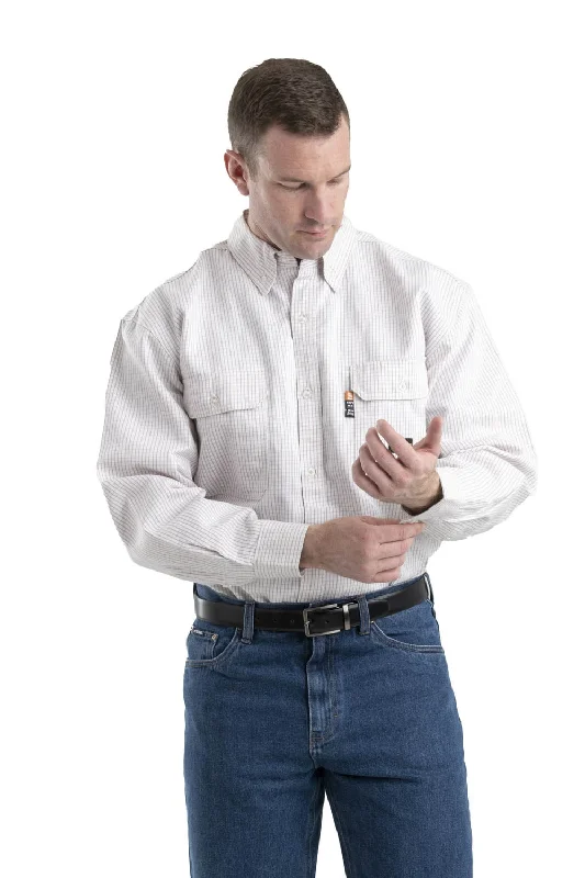 Plus Size Men's Plaid Flannel Casual Shirts in Earth Tones for a Cozy Fall OutfitBerne Mens Khaki 100% Cotton FR Button Down Workshirt L/S Plus Size Men's Plaid Flannel Casual Shirts in Earth Tones for a Cozy Fall OutfitBerne Mens Khaki 100% Cotton FR Button Down Workshirt L/S