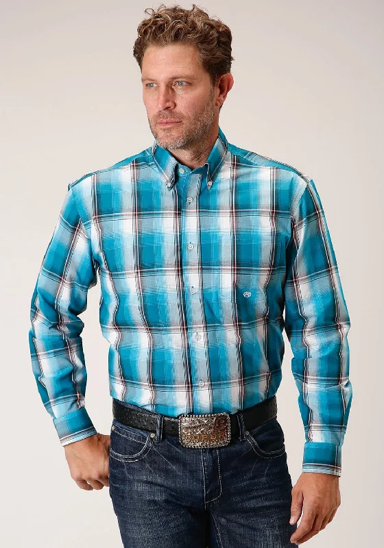 Men's Long - Line Oversized Casual Shirts in Dark Gray for a Relaxed and Modern LookRoper Mens Turquoise 100% Cotton Deep Pool BD L/S 1 Pkt Shirt Men's Long - Line Oversized Casual Shirts in Dark Gray for a Relaxed and Modern LookRoper Mens Turquoise 100% Cotton Deep Pool BD L/S 1 Pkt Shirt