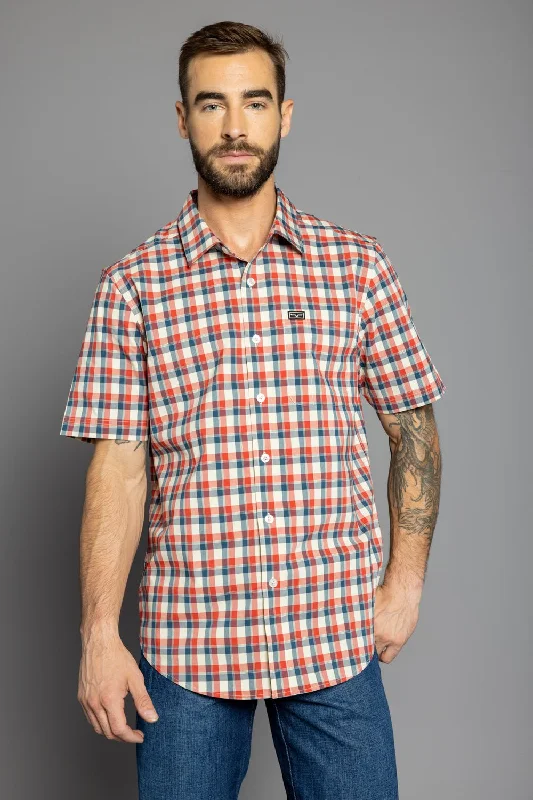 Men's Thermal - Lined Casual Shirts in Black for Added Warmth in Cold WeatherKimes Ranch Mens Go Round Plaid Navy Cotton Blend L/S Shirt Men's Thermal - Lined Casual Shirts in Black for Added Warmth in Cold WeatherKimes Ranch Mens Go Round Plaid Navy Cotton Blend L/S Shirt