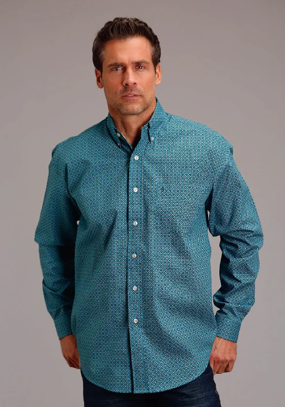 Men's Retro - Style Hawaiian Print Casual Shirts in Bold Patterns for a Tropical VacationStetson Mens Four Leaf Foulard Green 100% Cotton L/S Shirt Men's Retro - Style Hawaiian Print Casual Shirts in Bold Patterns for a Tropical VacationStetson Mens Four Leaf Foulard Green 100% Cotton L/S Shirt