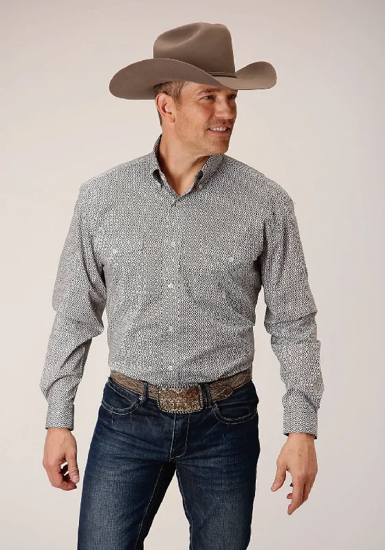 Men's Slim - Fit Printed Floral Casual Shirts in Pastel Colors for a Spring - Inspired VibeRoper Mens Climbing Diamond Green Cotton Blend L/S Shirt Men's Slim - Fit Printed Floral Casual Shirts in Pastel Colors for a Spring - Inspired VibeRoper Mens Climbing Diamond Green Cotton Blend L/S Shirt