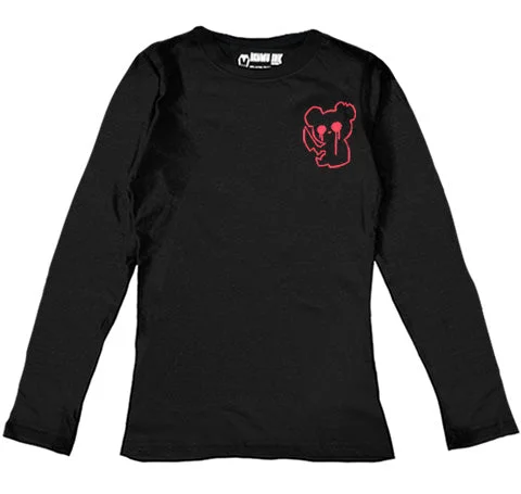 Men's Linen Blend Casual Shirts with Roll - Up Sleeves for a Summer Beach LookRed Bear Logo Women Long Sleeve Tshirt Men's Linen Blend Casual Shirts with Roll - Up Sleeves for a Summer Beach LookRed Bear Logo Women Long Sleeve Tshirt