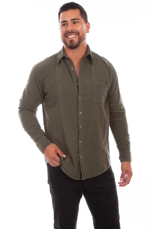 Plus Size Men's Plaid Flannel Casual Shirts in Earth Tones for a Cozy Fall OutfitScully Mens Winter Green 100% Cotton The Mesa L/S Shirt Plus Size Men's Plaid Flannel Casual Shirts in Earth Tones for a Cozy Fall OutfitScully Mens Winter Green 100% Cotton The Mesa L/S Shirt