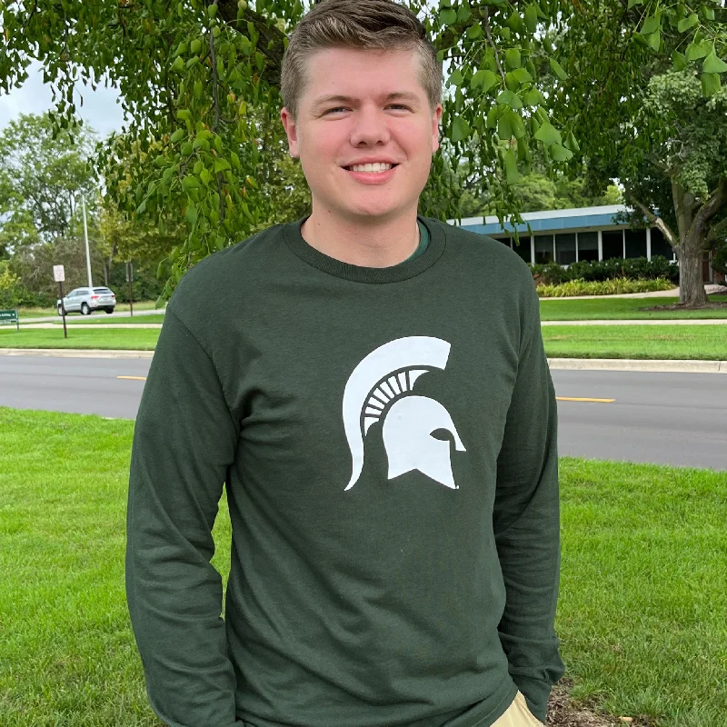 Men's Organic Cotton Casual Shirts with a Soft Handfeel for Everyday ComfortClassic Spartan Helmet Long Sleeve T-shirt Men's Organic Cotton Casual Shirts with a Soft Handfeel for Everyday ComfortClassic Spartan Helmet Long Sleeve T-shirt
