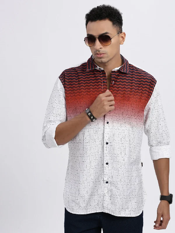Men's Short - Sleeve Linen Casual Shirts in Light Khaki for a Breathable Summer OptionMen White Colourblocked Slim Fit Shirt Men's Short - Sleeve Linen Casual Shirts in Light Khaki for a Breathable Summer OptionMen White Colourblocked Slim Fit Shirt