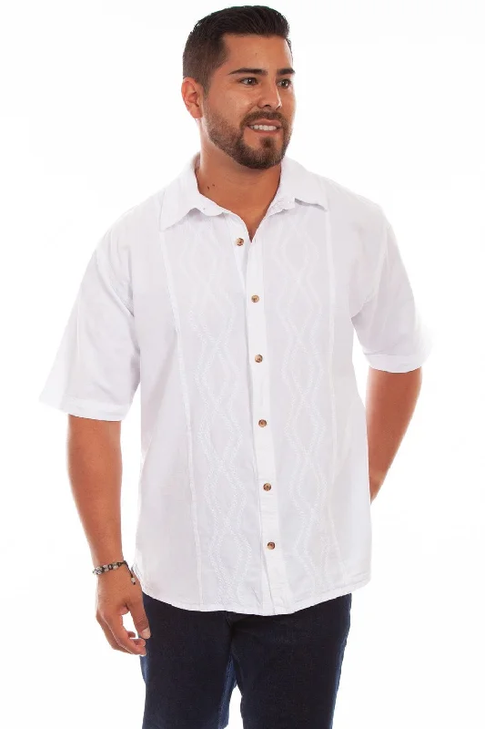 Men's Slim - Fit Printed Floral Casual Shirts in Pastel Colors for a Spring - Inspired VibeScully Mens White 100% Cotton Trac S/S Shirt Men's Slim - Fit Printed Floral Casual Shirts in Pastel Colors for a Spring - Inspired VibeScully Mens White 100% Cotton Trac S/S Shirt