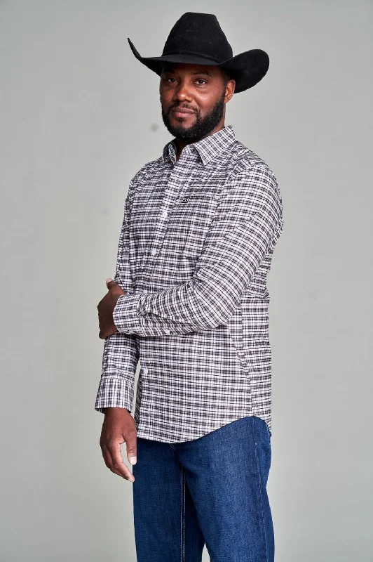 Men's Tailored Fit Checkered Casual Shirts in Multicolor for a Smart - Casual EnsembleKimes Ranch Mens Taos Plaid Dress Charcoal Cotton blend L/S Shirt Men's Tailored Fit Checkered Casual Shirts in Multicolor for a Smart - Casual EnsembleKimes Ranch Mens Taos Plaid Dress Charcoal Cotton blend L/S Shirt