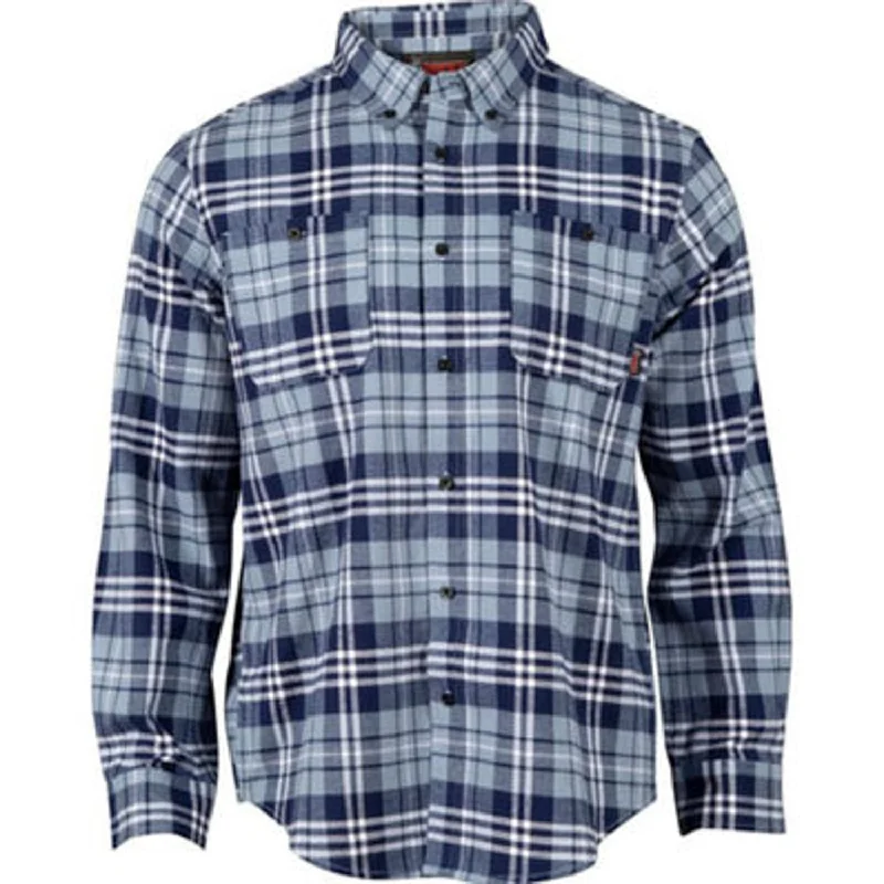 Men's Long - Line Oversized Casual Shirts in Dark Gray for a Relaxed and Modern LookRocky Mens Worksmart Button Down Navy Plaid 100% Cotton L/S Shirt Men's Long - Line Oversized Casual Shirts in Dark Gray for a Relaxed and Modern LookRocky Mens Worksmart Button Down Navy Plaid 100% Cotton L/S Shirt