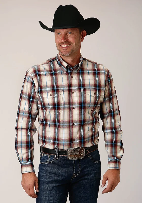 Men's Graphic - Printed Casual Shirts with Pop - Culture References for a Fun and Stylish LookRoper Mens Red Canyon Plaid Red 100% Cotton L/S Shirt Men's Graphic - Printed Casual Shirts with Pop - Culture References for a Fun and Stylish LookRoper Mens Red Canyon Plaid Red 100% Cotton L/S Shirt