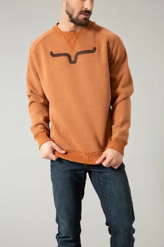 Men's Wrinkle - Resistant Polyester Blend Casual Shirts for Easy Travel and MaintenanceKimes Ranch Mens Vintage Crew Rusty Heather Cotton Blend Sweatshirt Men's Wrinkle - Resistant Polyester Blend Casual Shirts for Easy Travel and MaintenanceKimes Ranch Mens Vintage Crew Rusty Heather Cotton Blend Sweatshirt