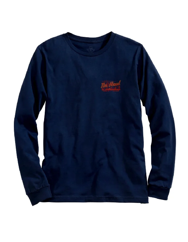 Men's Tailored Fit Checkered Casual Shirts in Multicolor for a Smart - Casual EnsembleTin Haul Mens Navy Blue 100% Cotton Cactus Sunset L/S T-Shirt Men's Tailored Fit Checkered Casual Shirts in Multicolor for a Smart - Casual EnsembleTin Haul Mens Navy Blue 100% Cotton Cactus Sunset L/S T-Shirt