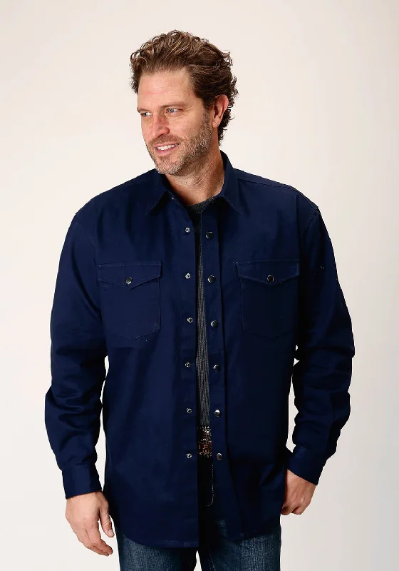 Men's Graphic - Printed Casual Shirts with Pop - Culture References for a Fun and Stylish LookRoper Mens Brushed Twill Blue 100% Cotton L/S Shirt Men's Graphic - Printed Casual Shirts with Pop - Culture References for a Fun and Stylish LookRoper Mens Brushed Twill Blue 100% Cotton L/S Shirt