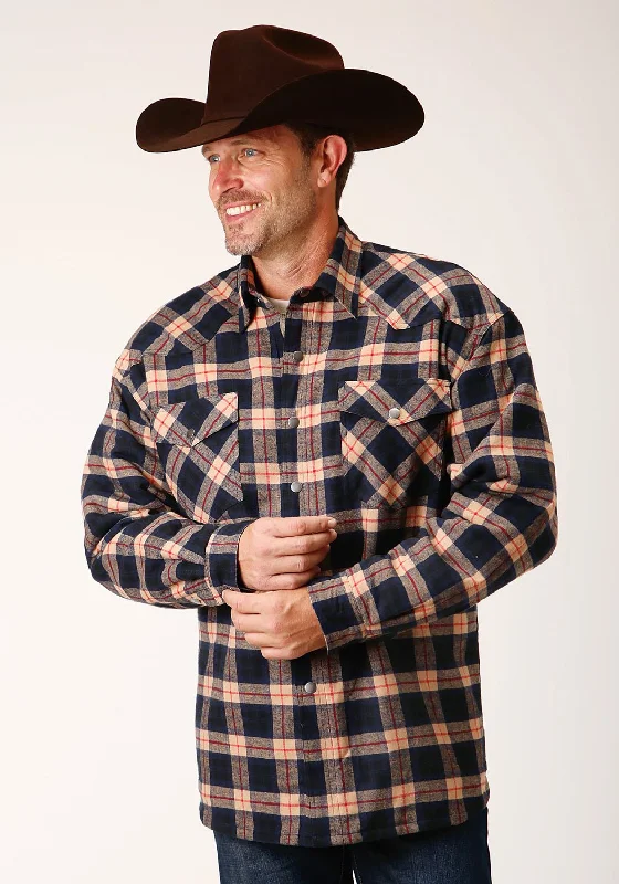 Men's Retro - Style Hawaiian Print Casual Shirts in Bold Patterns for a Tropical VacationRoper Mens Sherpa Lined Flannel Tan 100% Cotton L/S Shirt Men's Retro - Style Hawaiian Print Casual Shirts in Bold Patterns for a Tropical VacationRoper Mens Sherpa Lined Flannel Tan 100% Cotton L/S Shirt