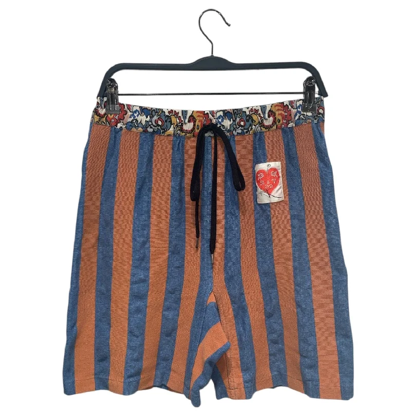 Men's ripped denim shorts for a trendy streetwear aestheticVivienne Westwood/Shorts/M/Acrylic/ORN/Stripe/ Men's ripped denim shorts for a trendy streetwear aestheticVivienne Westwood/Shorts/M/Acrylic/ORN/Stripe/