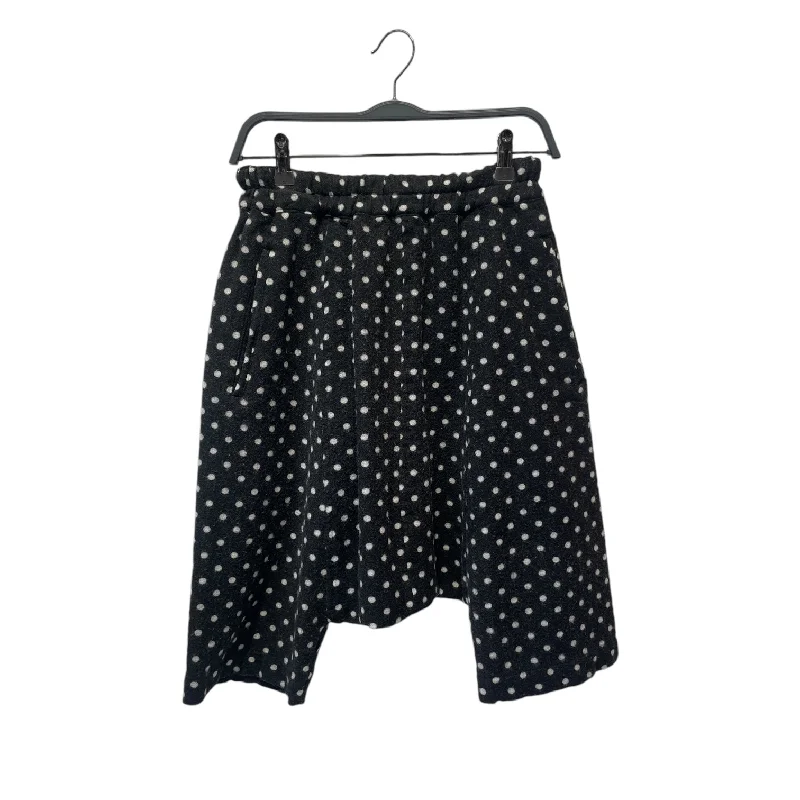 Men's checkered pattern wool shorts for a stylish winter layering optionBLACK COMME des GARCONS/Straight Pants/XS/Wool/BLK/Polka Dot/TROUSERS Men's checkered pattern wool shorts for a stylish winter layering optionBLACK COMME des GARCONS/Straight Pants/XS/Wool/BLK/Polka Dot/TROUSERS