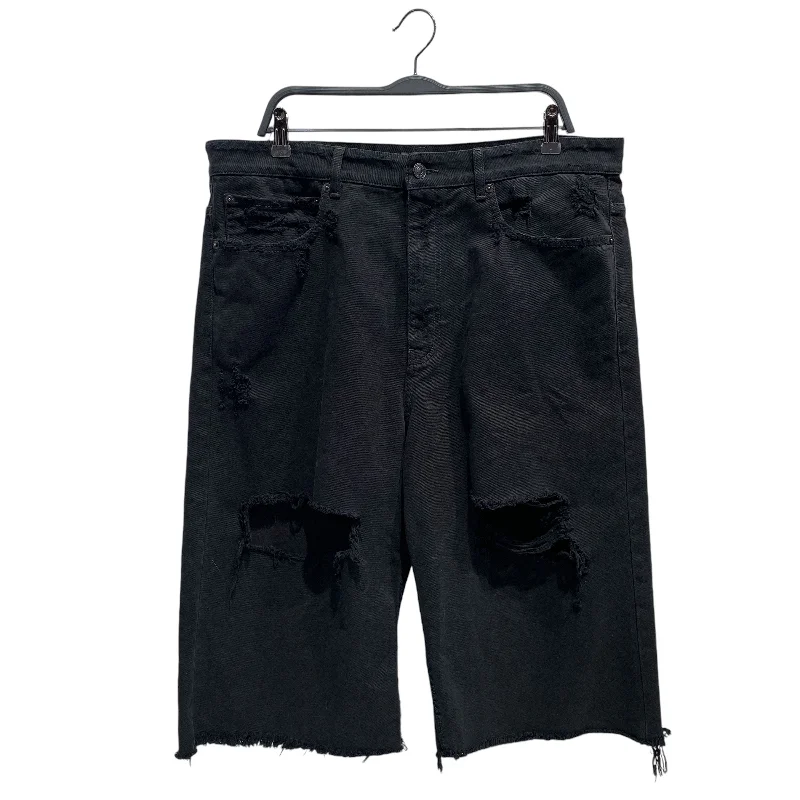 Men's breathable cotton athletic shorts for intense workoutsBALENCIAGA/Shorts/L/Cotton/BLK/skater jort Men's breathable cotton athletic shorts for intense workoutsBALENCIAGA/Shorts/L/Cotton/BLK/skater jort