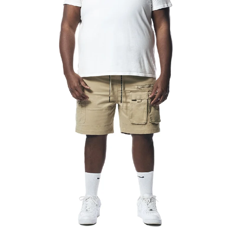 Men's wide - leg linen blend shorts for a relaxed beachside vibeBig and Tall - Utility Twill Lounge Shorts