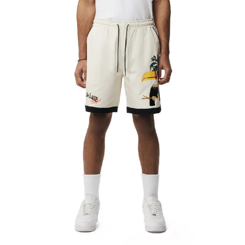 Men's moisture - wicking performance shorts for sweaty outdoor activitiesToucan Resort Polished Twill Shorts - Chalk
