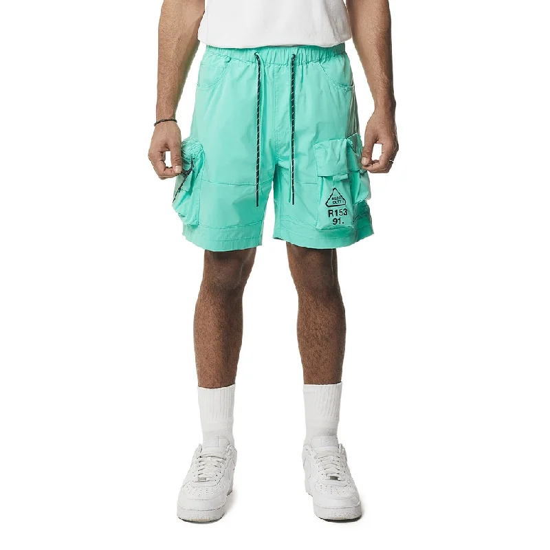 Men's button - fly denim work shorts for durability on the jobUtility Windbreaker Cargo Shorts - Oasis Men's button - fly denim work shorts for durability on the jobUtility Windbreaker Cargo Shorts - Oasis