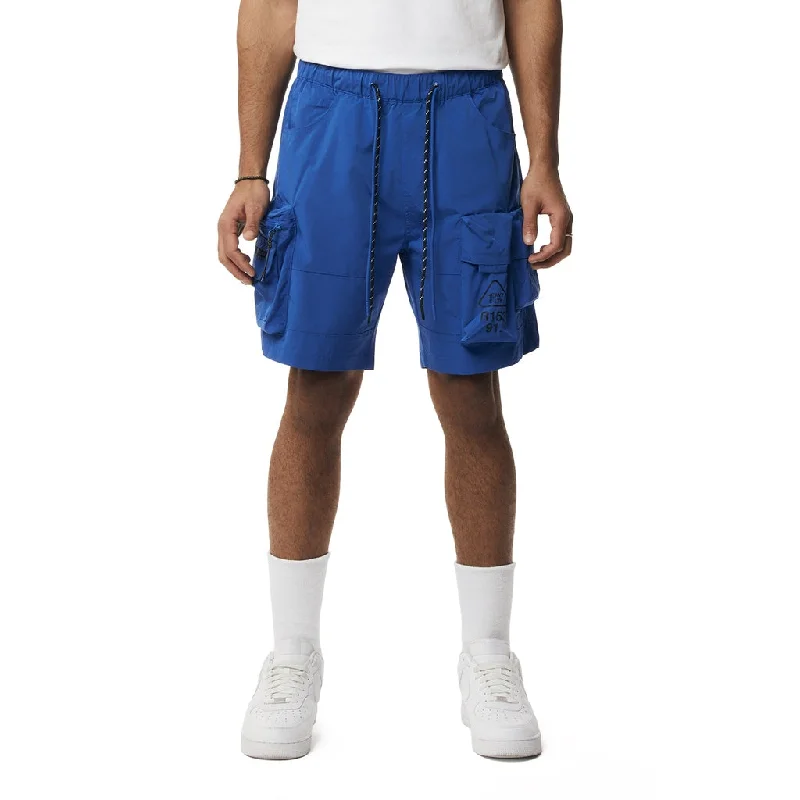 Men's drawstring casual linen shorts for a laid - back summer lookUtility Windbreaker Cargo Shorts - Royal Men's drawstring casual linen shorts for a laid - back summer lookUtility Windbreaker Cargo Shorts - Royal