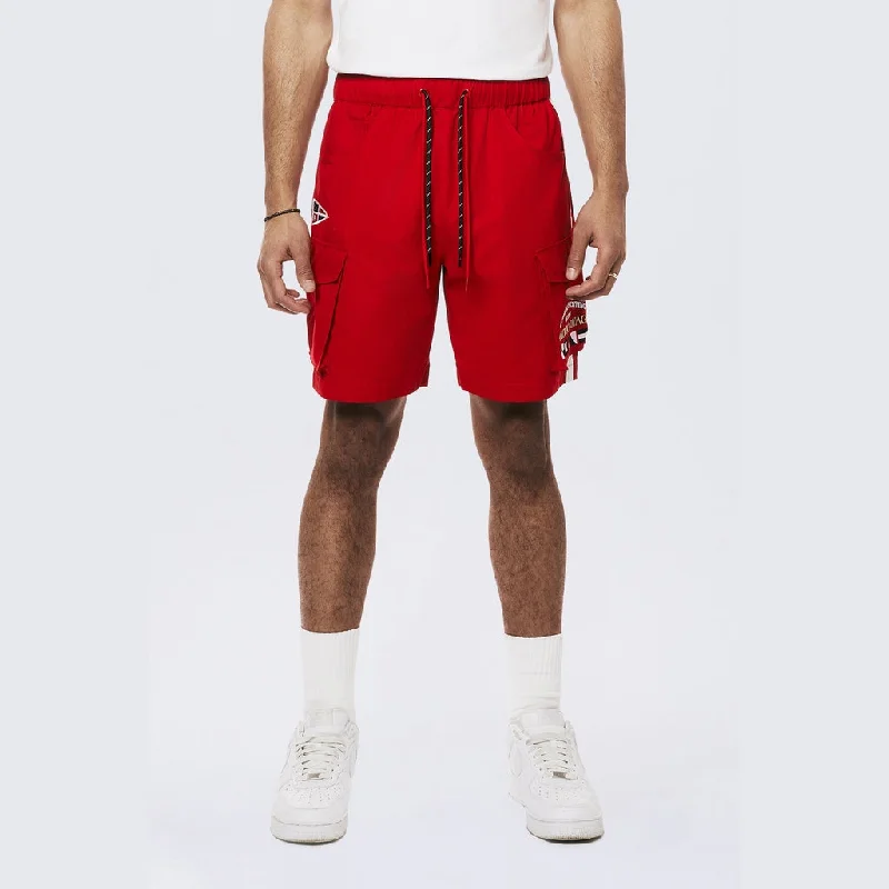 Men's zip - pocket canvas shorts for added functionality during travelYacht Club Cargo Shorts - True Red Men's zip - pocket canvas shorts for added functionality during travelYacht Club Cargo Shorts - True Red