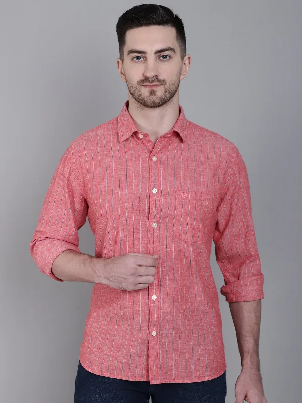 Men's Distressed Denim Casual Shirts with Frayed Edges for a Trendy and Rugged LookMen's Red Casual Thin Stripe Full Sleeve Shirt Men's Distressed Denim Casual Shirts with Frayed Edges for a Trendy and Rugged LookMen's Red Casual Thin Stripe Full Sleeve Shirt