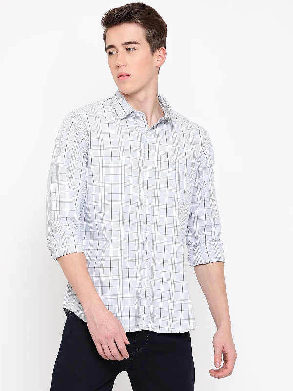 Plus Size Men's Plaid Flannel Casual Shirts in Earth Tones for a Cozy Fall OutfitMen's Light Grey Casual Medium Checks Full Sleeve Shirt Plus Size Men's Plaid Flannel Casual Shirts in Earth Tones for a Cozy Fall OutfitMen's Light Grey Casual Medium Checks Full Sleeve Shirt