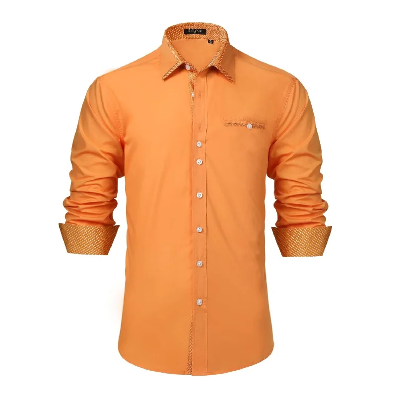 Plus Size Men's Paisley Print Dress Shirts in Burgundy for a Traditional and Elegant LookCasual Formal Shirt with Pocket - ORANGE Plus Size Men's Paisley Print Dress Shirts in Burgundy for a Traditional and Elegant LookCasual Formal Shirt with Pocket - ORANGE