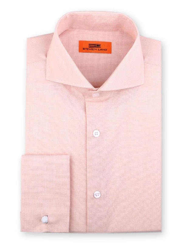 Slim Fit Men's Egyptian Cotton Dress Shirts in Crisp White for a Classic Business LookNecessary Dress Shirt | Peach Slim Fit Men's Egyptian Cotton Dress Shirts in Crisp White for a Classic Business LookNecessary Dress Shirt | Peach