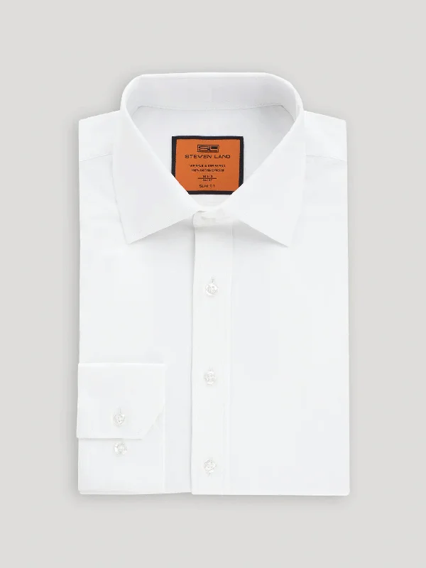 Plus Size Men's Wrinkle - Resistant Polyester Dress Shirts in Black for Easy Travel and MaintenancePoplin Dress Shirt | Trim Fit | Button Cuff | 100% Cotton | Color White Plus Size Men's Wrinkle - Resistant Polyester Dress Shirts in Black for Easy Travel and MaintenancePoplin Dress Shirt | Trim Fit | Button Cuff | 100% Cotton | Color White