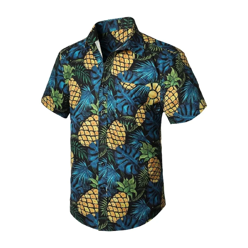 Men's Spread Collar Dress Shirts in Light Pink for a Stylish and Modern Office LookFunky Hawaiian Shirts with Pocket - A-BLUE/YELLOW Men's Spread Collar Dress Shirts in Light Pink for a Stylish and Modern Office LookFunky Hawaiian Shirts with Pocket - A-BLUE/YELLOW