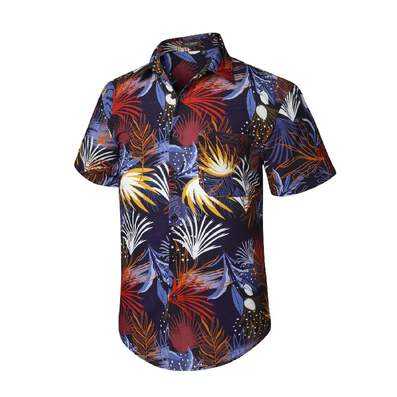 Men's Luxury Cashmere Blend Dress Shirts in Dark Brown for a High - End and Comfortable WearFunky Hawaiian Shirts with Pocket - BLUE/RED Men's Luxury Cashmere Blend Dress Shirts in Dark Brown for a High - End and Comfortable WearFunky Hawaiian Shirts with Pocket - BLUE/RED