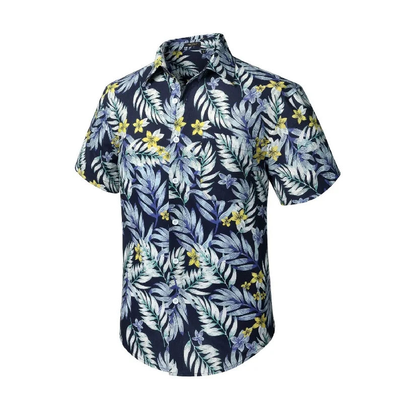 Plus Size Men's Paisley Print Dress Shirts in Burgundy for a Traditional and Elegant LookFunky Hawaiian Shirts with Pocket - NAVY BLUE/GREY Plus Size Men's Paisley Print Dress Shirts in Burgundy for a Traditional and Elegant LookFunky Hawaiian Shirts with Pocket - NAVY BLUE/GREY
