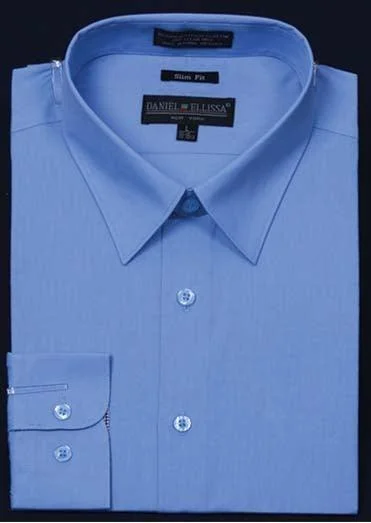 Men's Organic Cotton Casual Shirts with a Soft Handfeel for Everyday ComfortSlim Fit Dress Shirt, Light Blue Men's Organic Cotton Casual Shirts with a Soft Handfeel for Everyday ComfortSlim Fit Dress Shirt, Light Blue