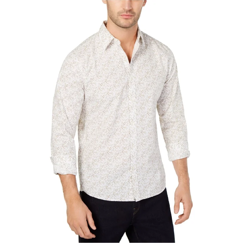 Men's Long - Line Oversized Casual Shirts in Dark Gray for a Relaxed and Modern LookMichael Kors Mens Micro Square Button Up Shirt, Beige, XX-Large Men's Long - Line Oversized Casual Shirts in Dark Gray for a Relaxed and Modern LookMichael Kors Mens Micro Square Button Up Shirt, Beige, XX-Large