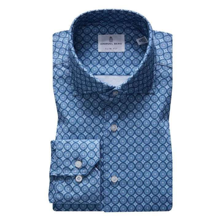 Men's Long - Line Oversized Casual Shirts in Dark Gray for a Relaxed and Modern LookModern 4Flex Stretch Knit Shirt SF18233 Medium Blue Men's Long - Line Oversized Casual Shirts in Dark Gray for a Relaxed and Modern LookModern 4Flex Stretch Knit Shirt SF18233 Medium Blue