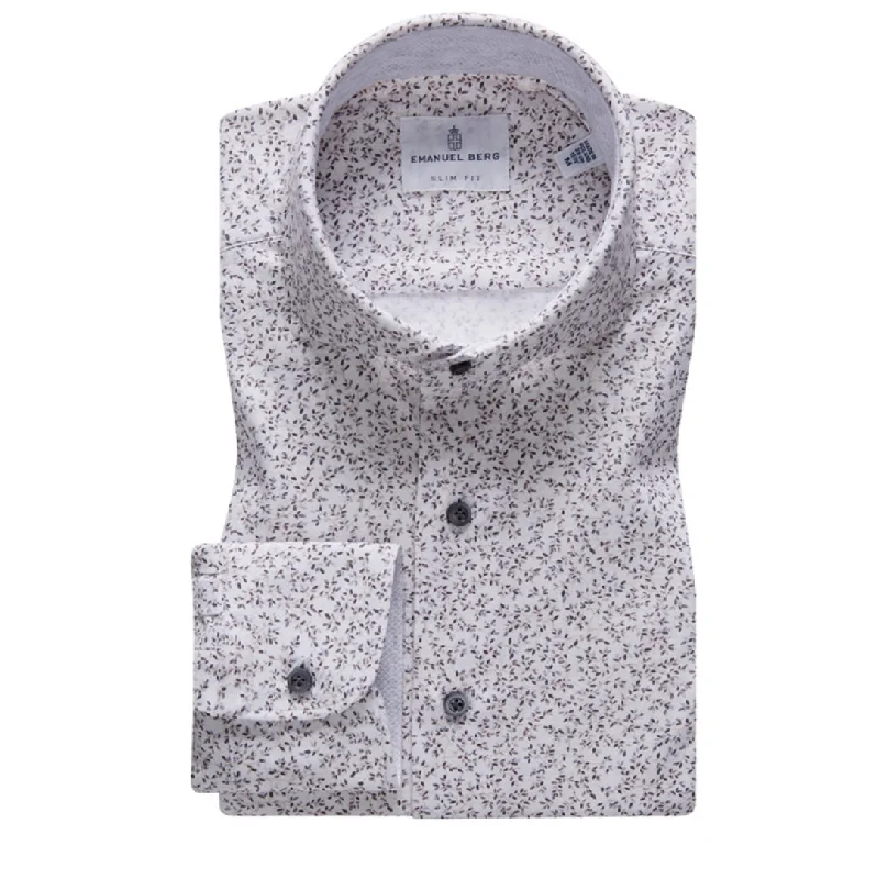 Men's Linen Blend Casual Shirts with Roll - Up Sleeves for a Summer Beach LookPremium Quality Jersey Knit Shirt SF17474 Brown Men's Linen Blend Casual Shirts with Roll - Up Sleeves for a Summer Beach LookPremium Quality Jersey Knit Shirt SF17474 Brown