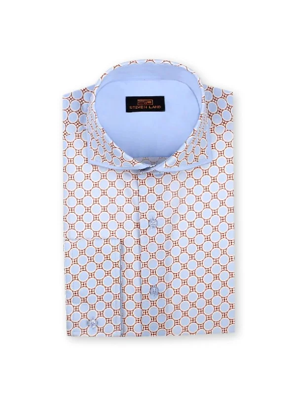 Plus Size Men's Italian - Made Silk Blend Dress Shirts in Navy Blue for a Sophisticated AppealDress Shirt | TA757 | Trim Fit | 100% Cotton | Spread Collar | Convertible Cuff | Blue Plus Size Men's Italian - Made Silk Blend Dress Shirts in Navy Blue for a Sophisticated AppealDress Shirt | TA757 | Trim Fit | 100% Cotton | Spread Collar | Convertible Cuff | Blue