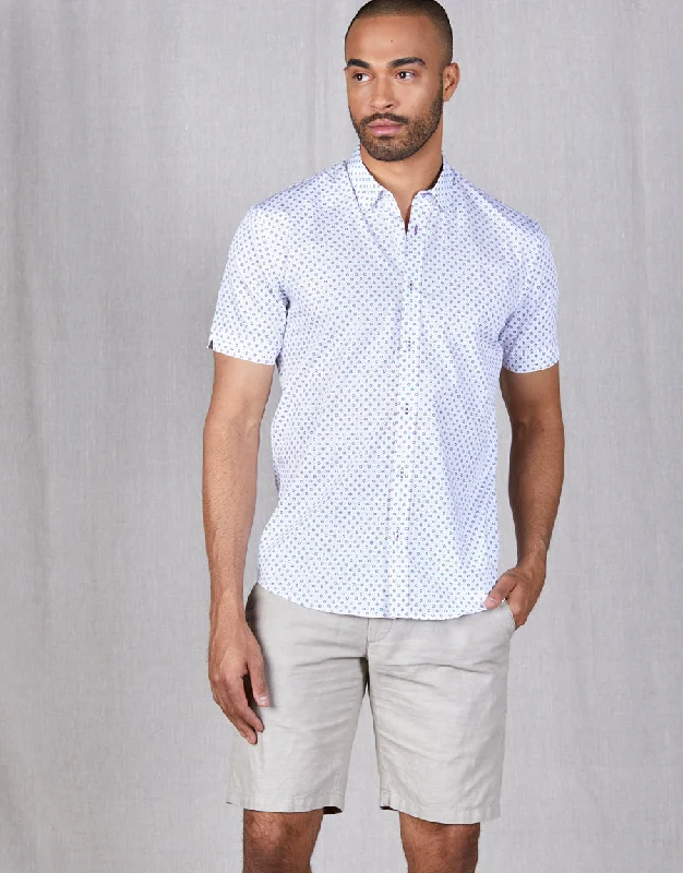 Men's Long - Line Oversized Casual Shirts in Dark Gray for a Relaxed and Modern LookWaihi Purple & Green Spot Short Sleeve Shirt Men's Long - Line Oversized Casual Shirts in Dark Gray for a Relaxed and Modern LookWaihi Purple & Green Spot Short Sleeve Shirt