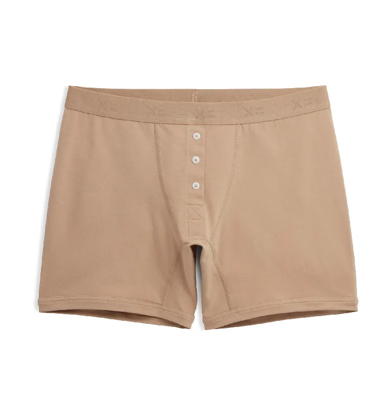 Men's boxer briefs with a moisture - wicking lining​6" Fly Boxer Briefs - Chai