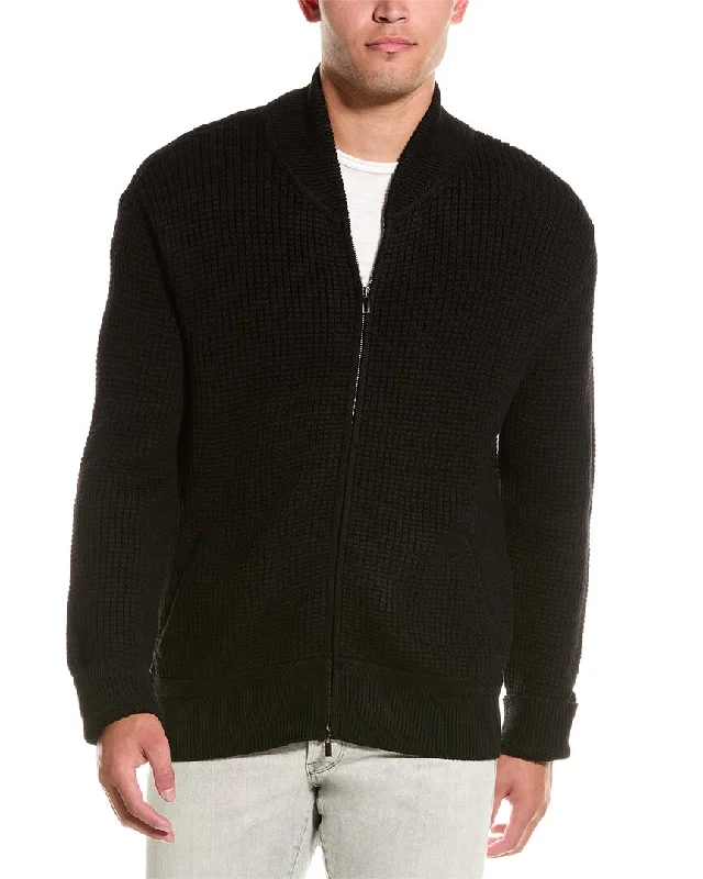 Stretch - fabric men jackets for unrestricted movement during workouts7 For All Mankind Wool Bomber Jacket Stretch - fabric men jackets for unrestricted movement during workouts7 For All Mankind Wool Bomber Jacket