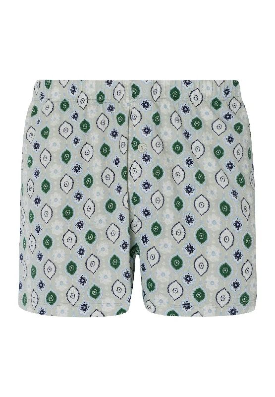 Men's boxer briefs with a moisture - wicking exterior​Fancy Jersey Knit Boxers | Floral Minimal 73290-1234