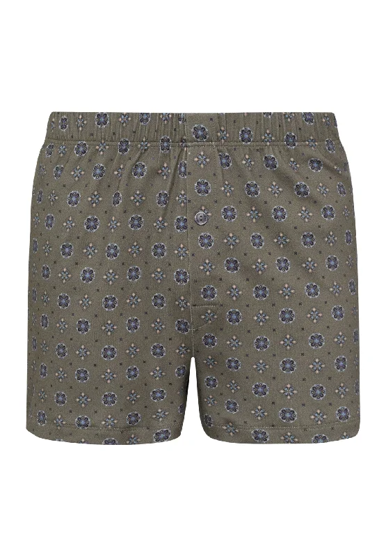Men's boxer briefs with a mesh panel for breathabilityFancy Jersey Knit Boxers | Antique Minimal 73290-2396 Men's boxer briefs with a mesh panel for breathabilityFancy Jersey Knit Boxers | Antique Minimal 73290-2396