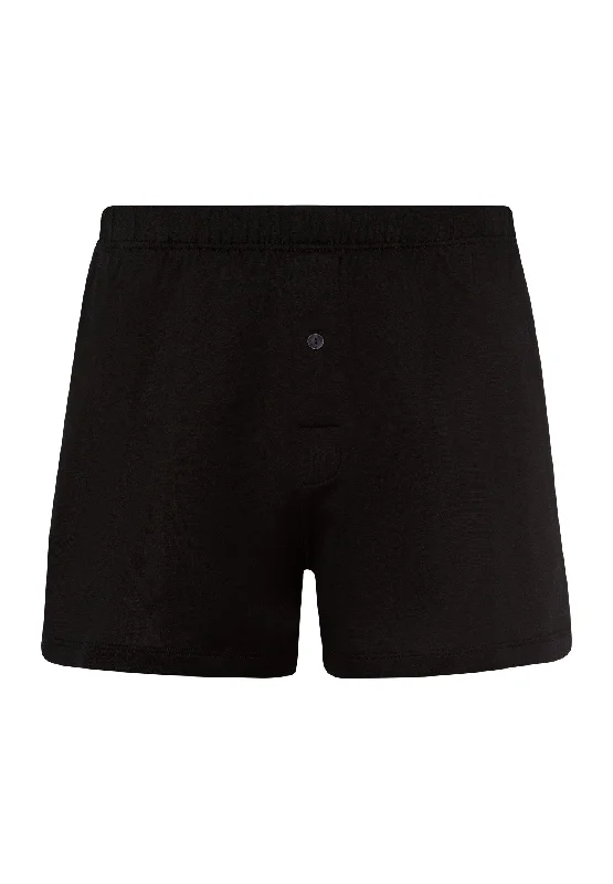 Men's boxer briefs with a flat - lock stitchingCotton Sporty Knit Boxer With Button Fly | Black 73505-199 Men's boxer briefs with a flat - lock stitchingCotton Sporty Knit Boxer With Button Fly | Black 73505-199