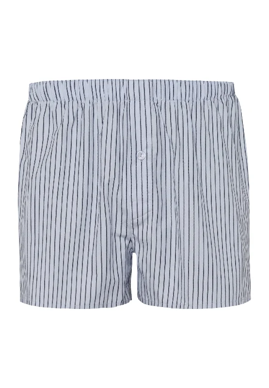 Men's boxer briefs with a double - stitched constructionFancy Woven Boxer | Light Grey Stripe 74013-1249 Men's boxer briefs with a double - stitched constructionFancy Woven Boxer | Light Grey Stripe 74013-1249
